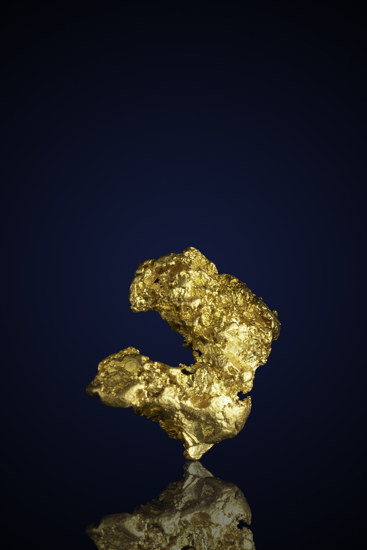 Textured, "C" Shaped Natural Gold Nugget - CA - 0.88 grams (image for) Textured, "C" Shaped Natural Gold Nugget - CA - 0.88 grams